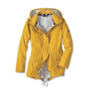 Yellow Waterproof Breathable Rain Jacket